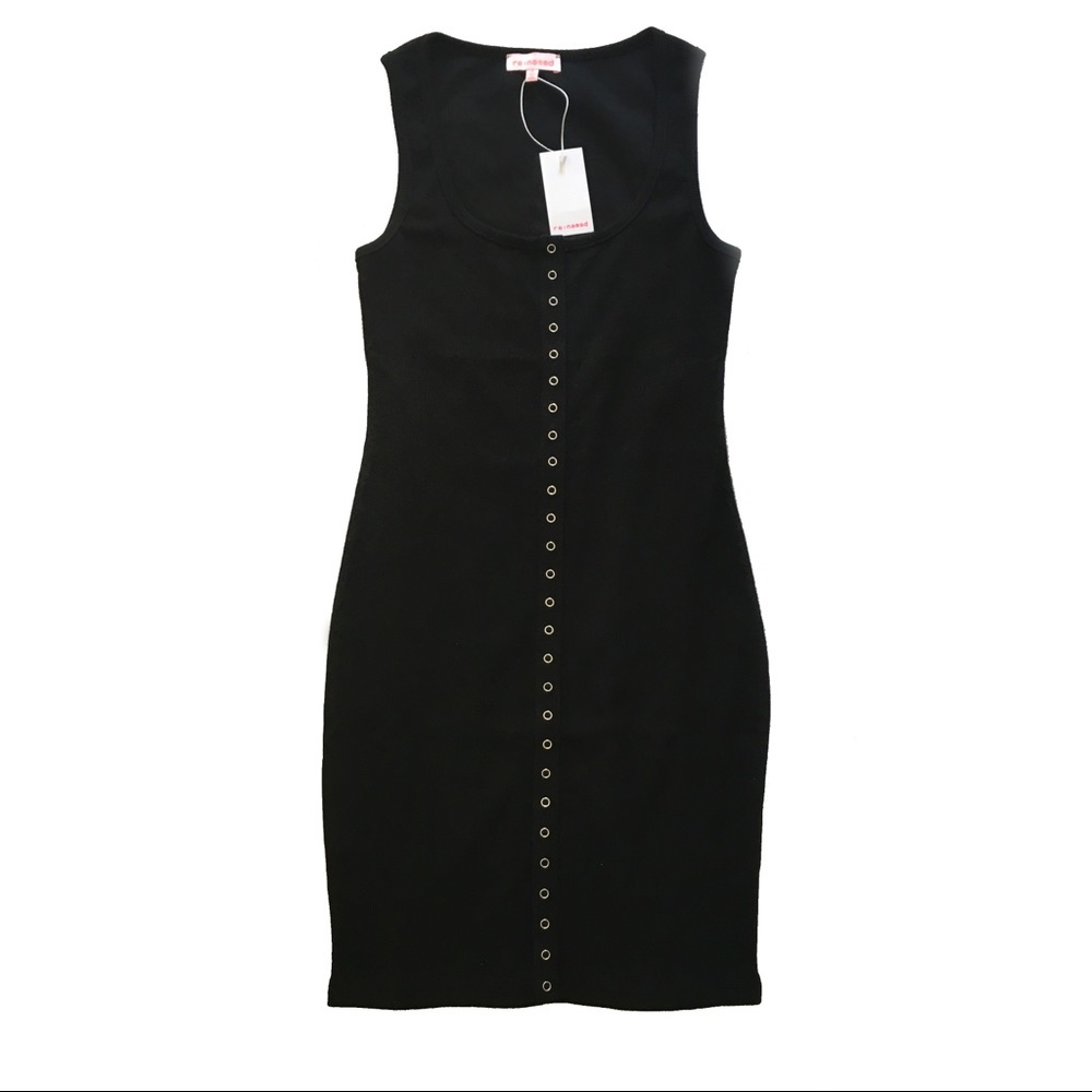 SOLD - Black Casual Sleeveless Day Dress